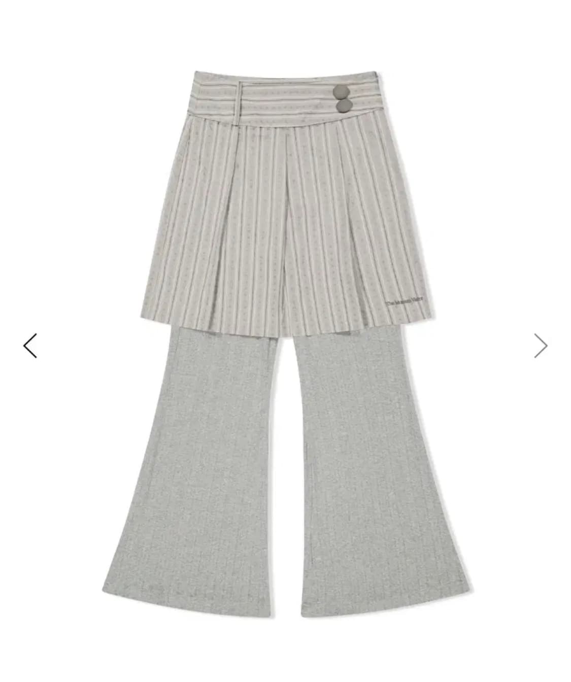 더뮤지엄비지터 layered skirt pants 레이어드 치마바지 상품이미지1
