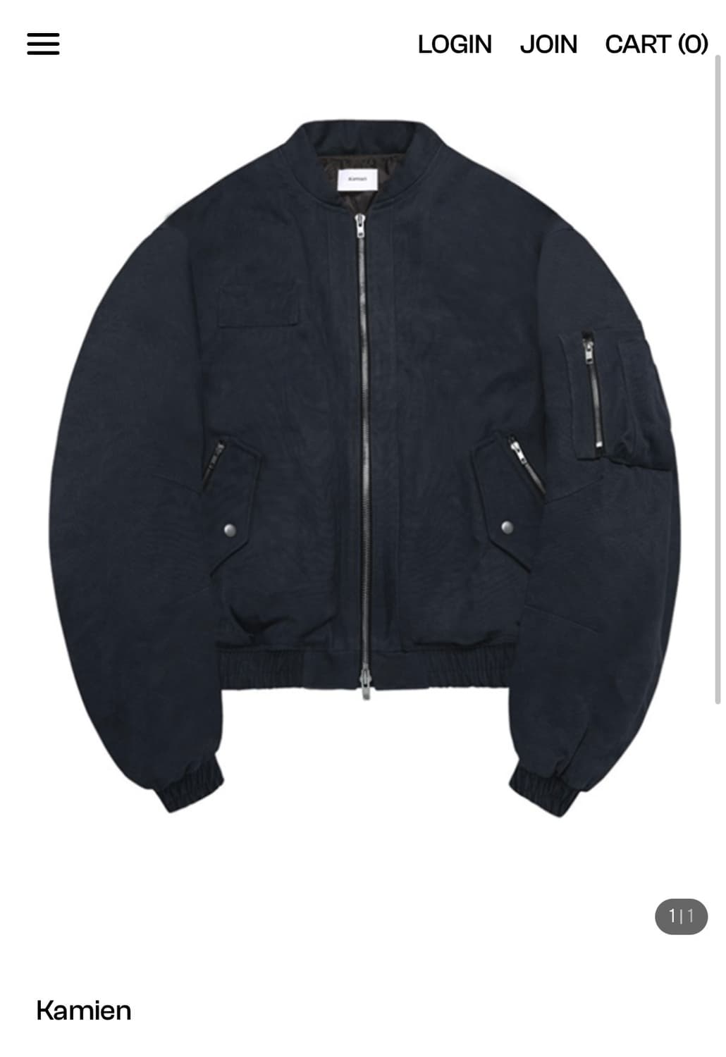 카미엔 트루퍼 ma-1 인디고 나이트 상품이미지1