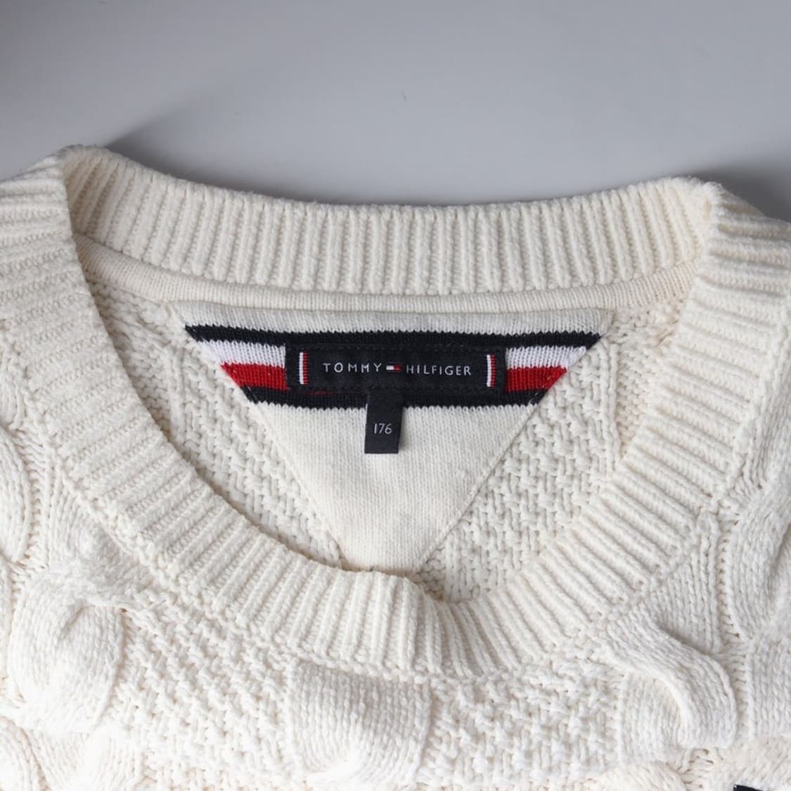 타미힐피거 코튼 블렌드 케이블 꽈배기 니트 상품이미지5