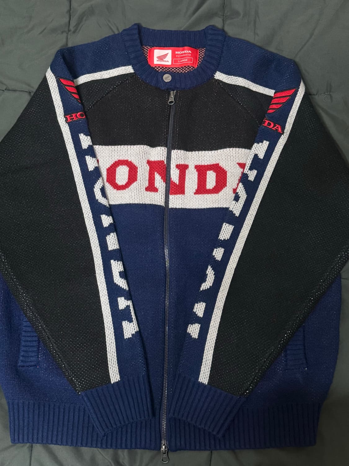 혼다 니트집업 L 상품이미지1