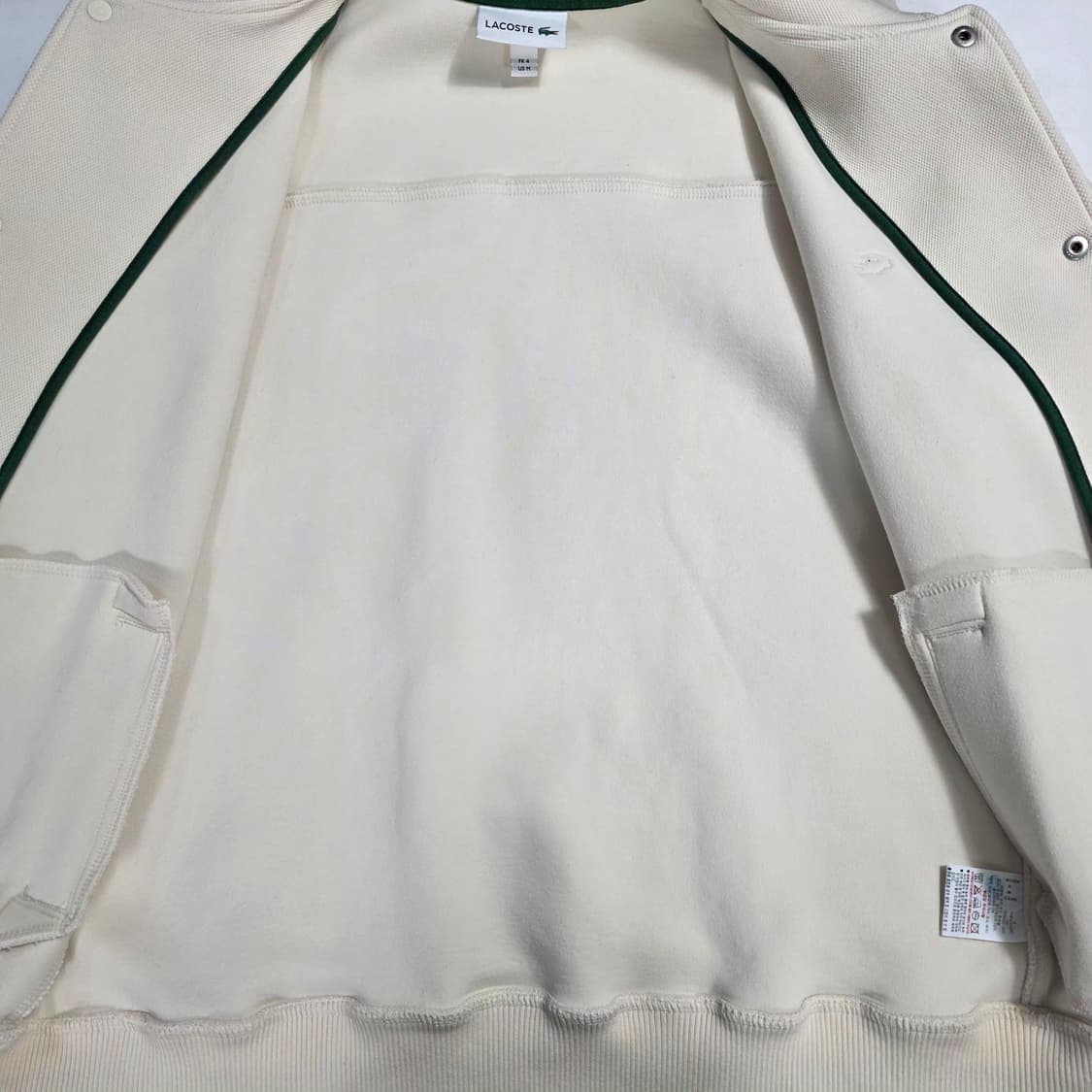 1772 라코스테 이중지 스타디움 스냅버튼 스웻 자켓 FR4(M) 상품이미지5