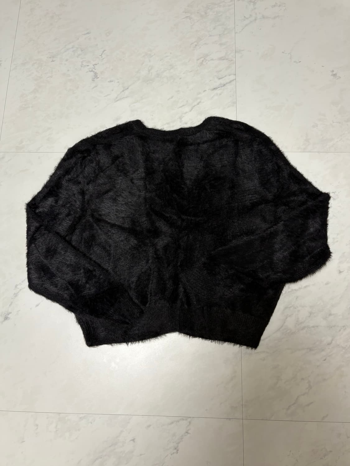 ZARA 블랙퍼가디건m 상품이미지6