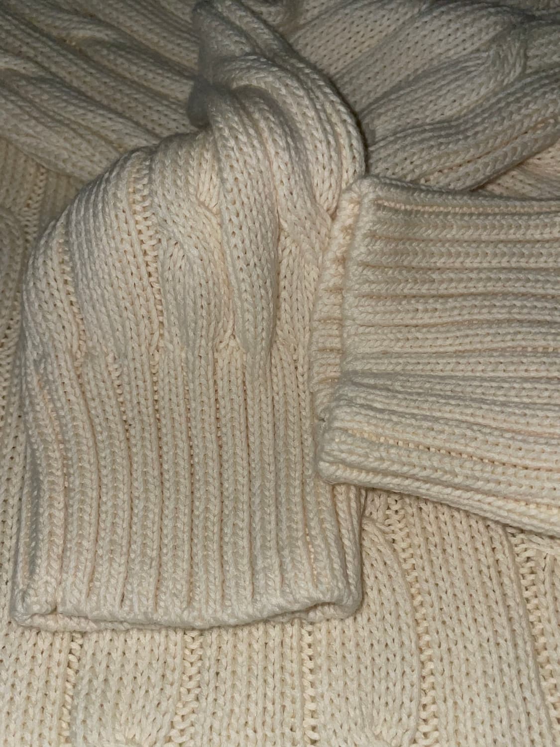 (새상품)  폴로 랄프로렌 여성 브이넥 니트 아이보리 XL 상품이미지3