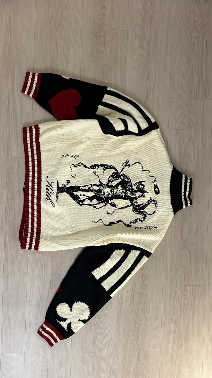 키스 배트맨batman 85주년, 니트 가디건 m사이즈. 상품이미지4