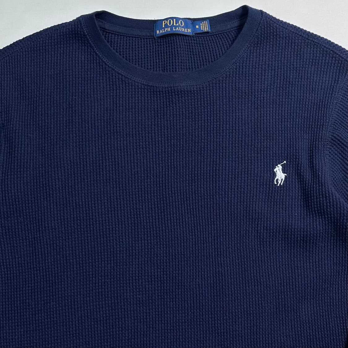폴로 랄프로렌 네이비 와플 티  상품이미지2
