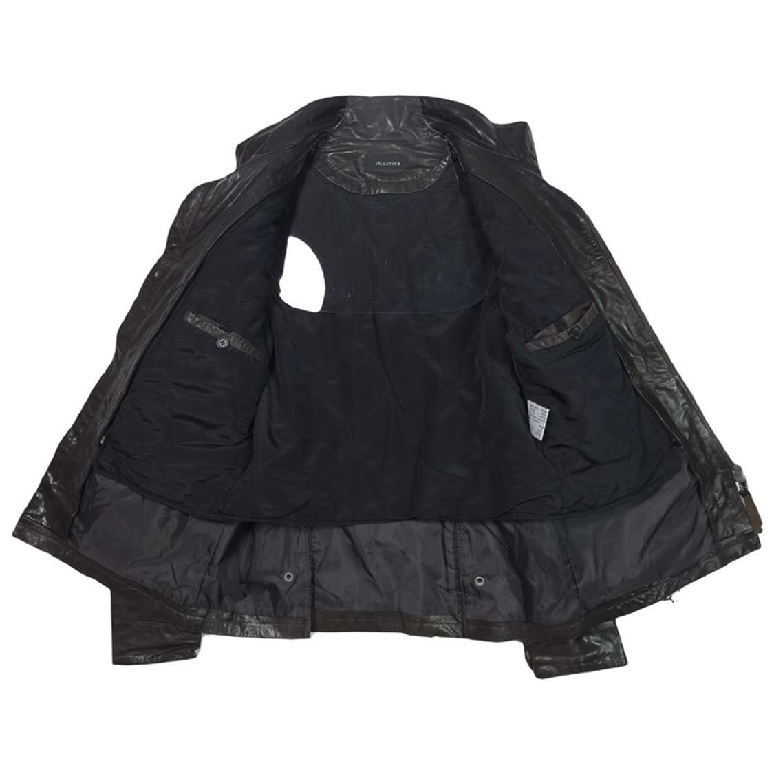 ITLEATHER 딥브라운 크링클 레더 M65 사파리 자켓 XL 상품이미지5