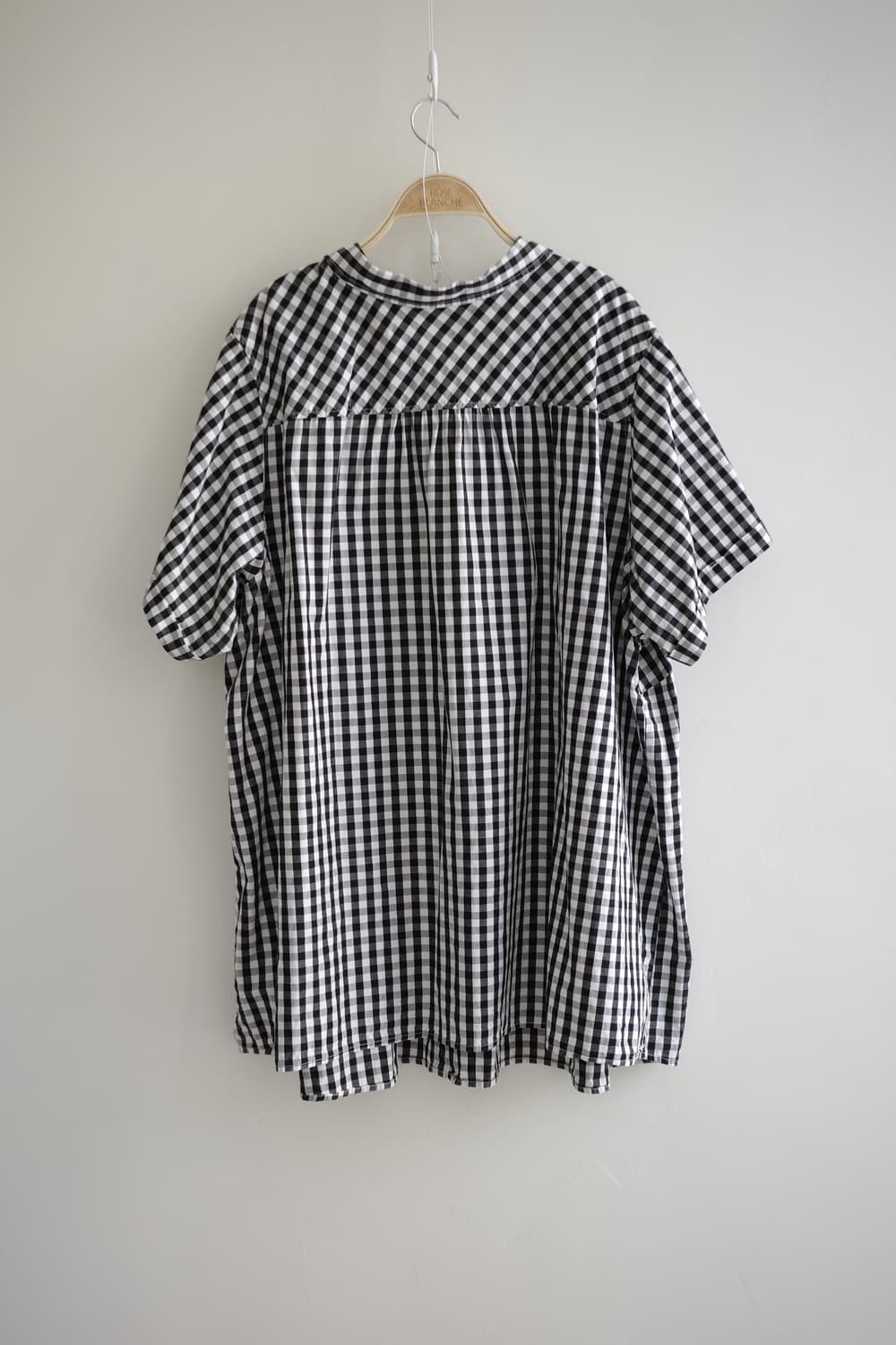 Smile Land 
• 블랙체크 둥근 카라 셔츠 원피스 상품이미지7