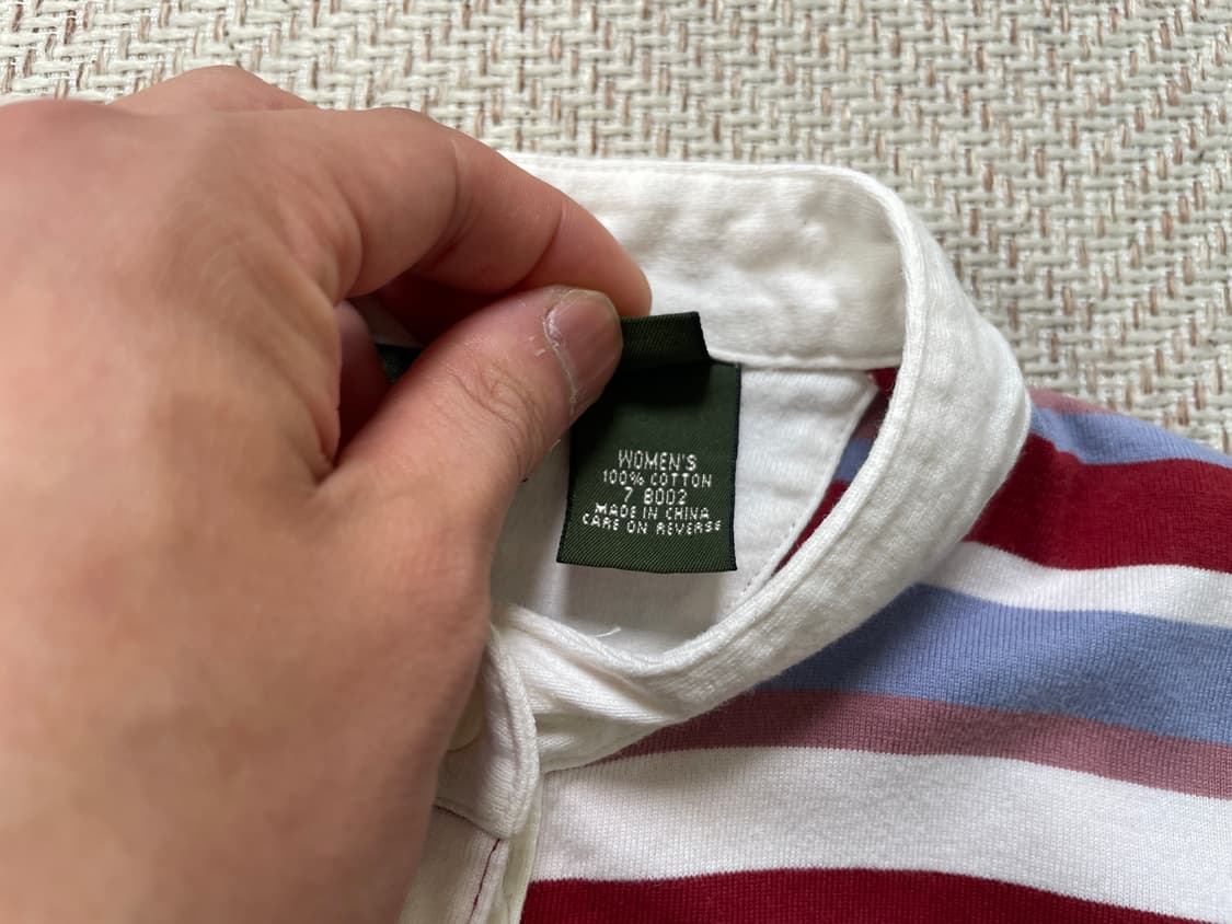 Ll.bean 엘엘빈 스트라이프 카라 반팔티  상품이미지3