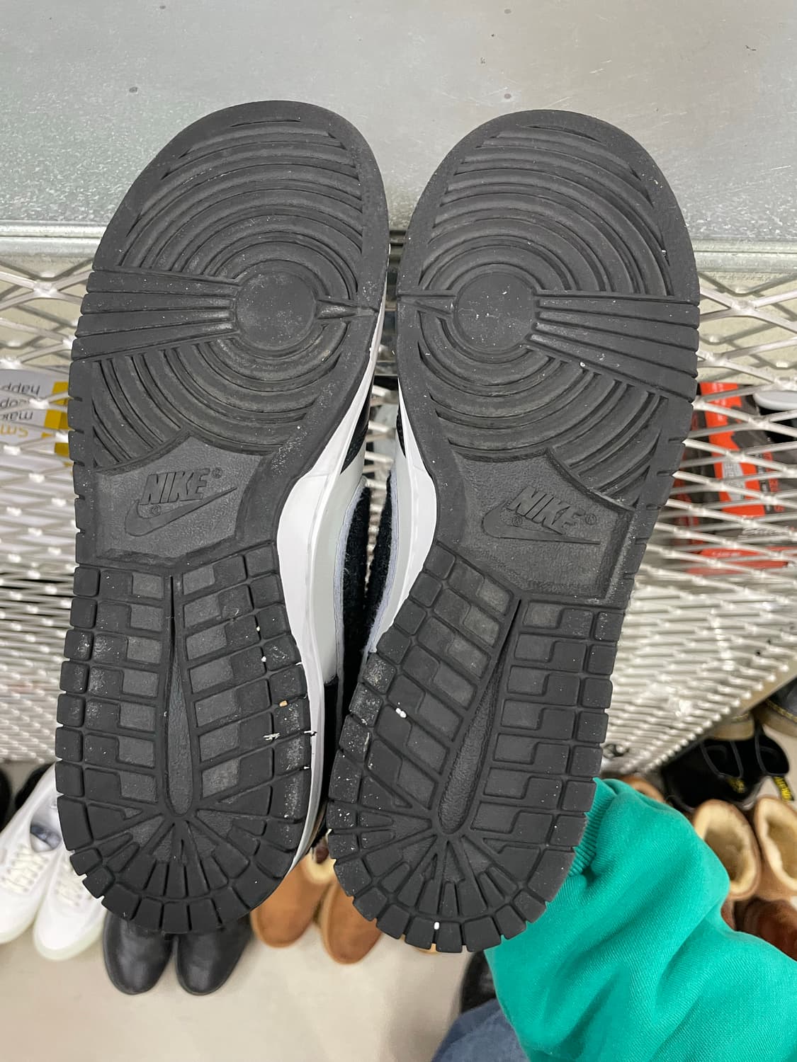 나이키 덩크 로우 셰닐 스우시 블랙 그레이 280 상품이미지6