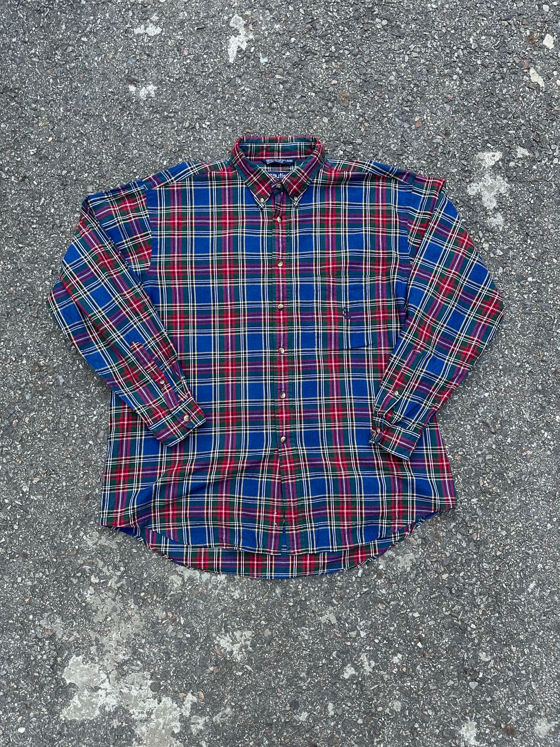 빈티지 90s 노티카 체크셔츠  상품이미지1