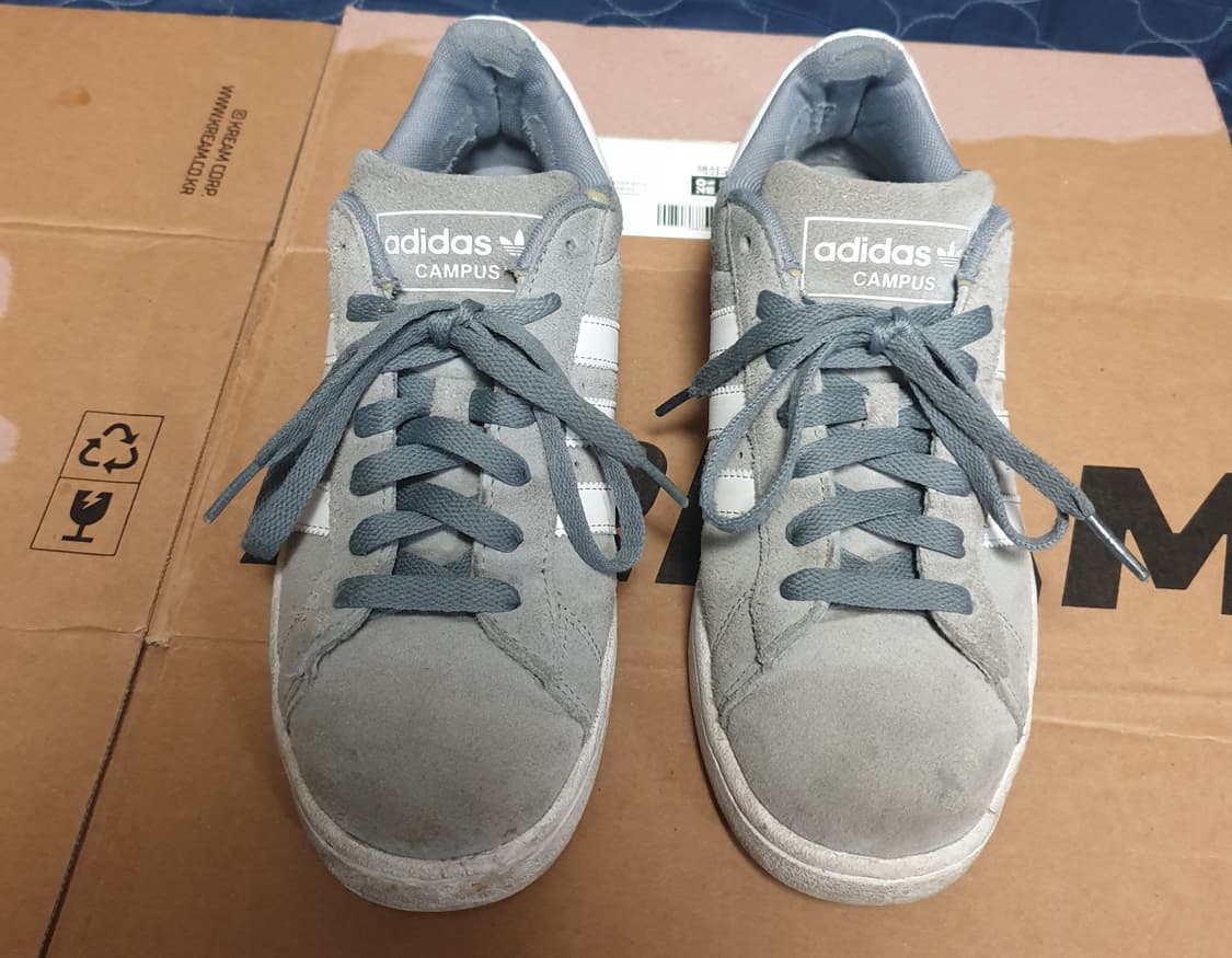 아디다스 캠퍼스2 스웨이드 스니커즈 그레이 (245) 상품이미지5