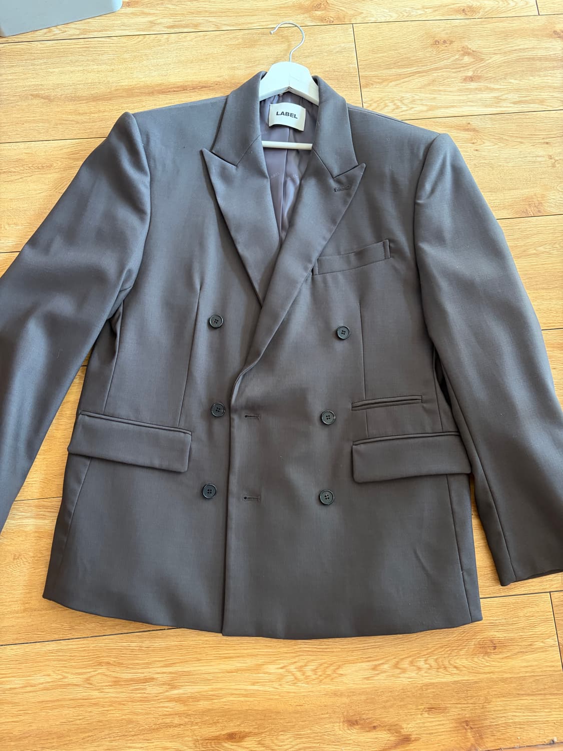 라벨아카이브 울 더블 자켓 그레이 블레이저 2사이즈 상품이미지3