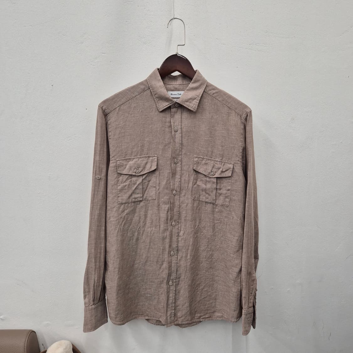 마시모두띠 린넨 포켓 디테일 셔츠 M 상품이미지1