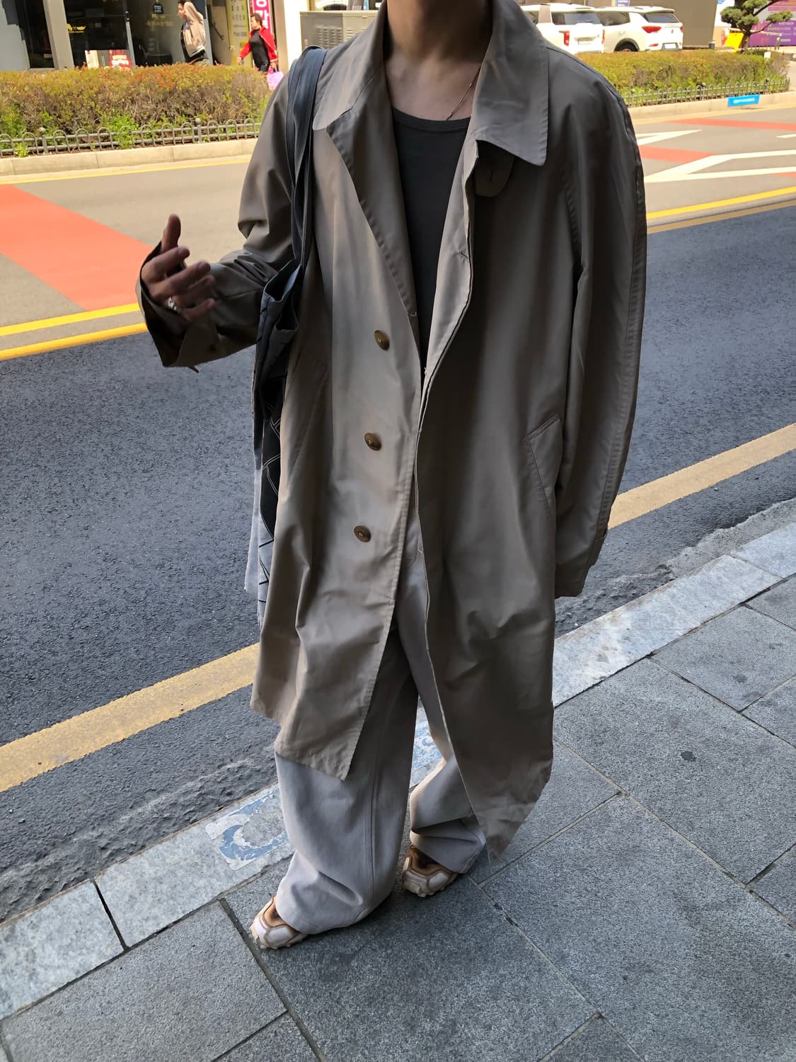 마르코 벤투리 하이넥 트렌치 코트 상품이미지3