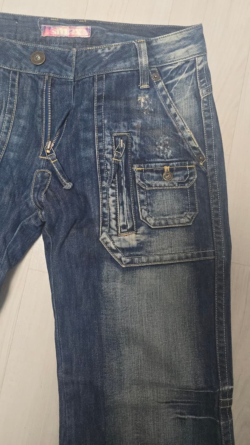 Y2k 잘만들어진 워싱 데님팬츠 상품이미지4