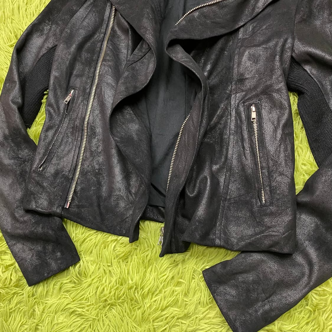 JPN VINTAGE 애시메트릭 지퍼 하이 넥 자켓 상품이미지4