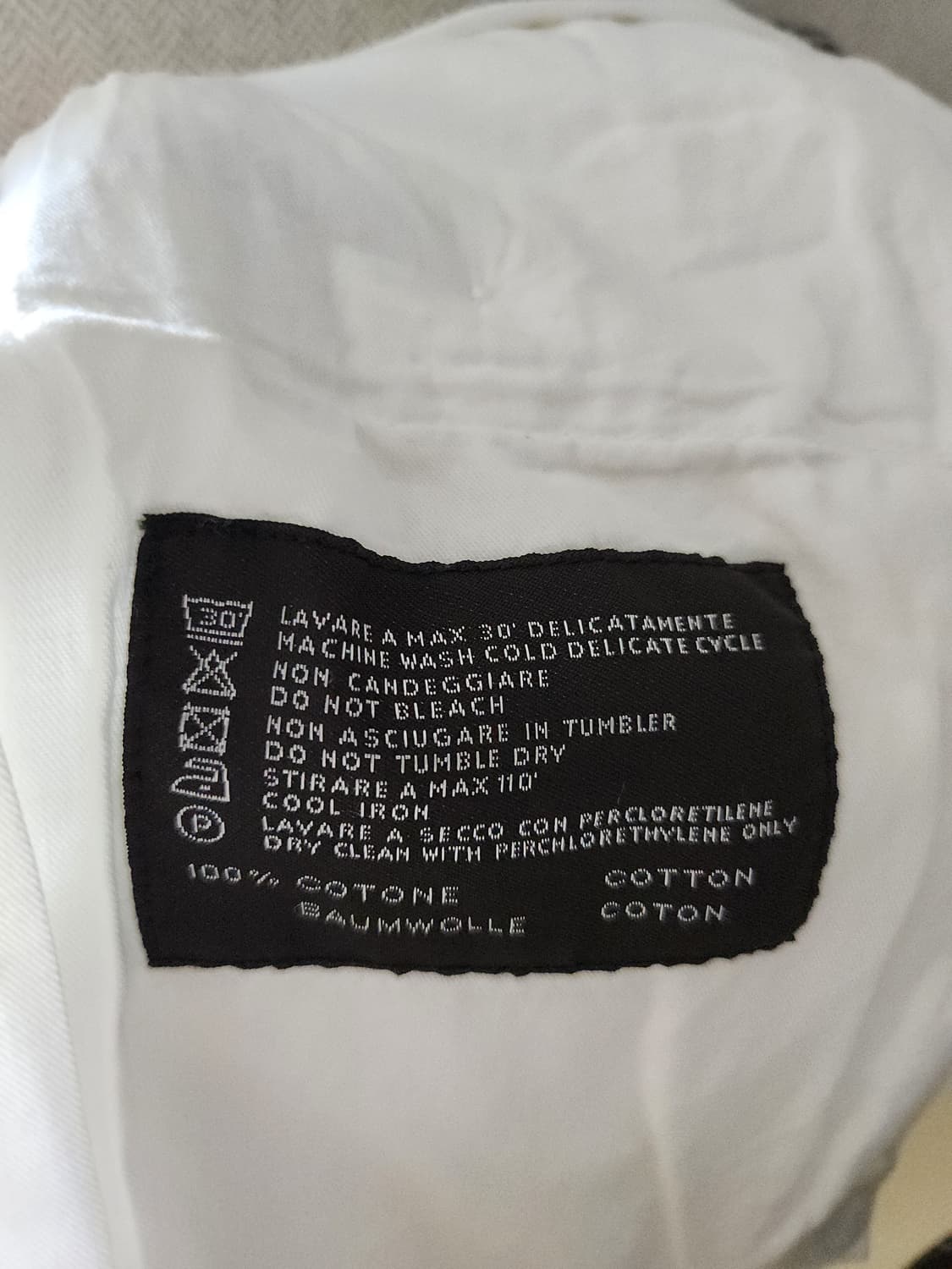 PT01 x BEAMS 콜라보 화이트 헤링본 코튼 카고 팬츠 상품이미지9