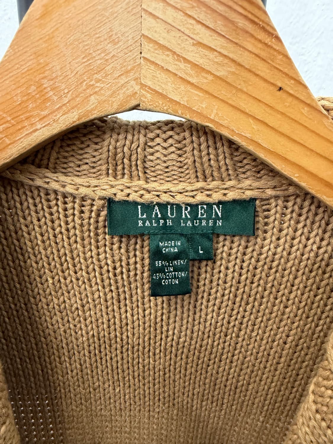 정품) 폴로랄프로렌 여성 니트 가디건 L 상품이미지6