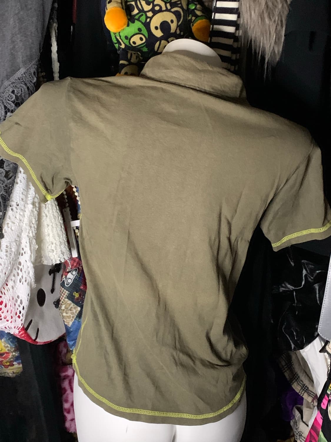 y2k 카키 카라티 상품이미지2