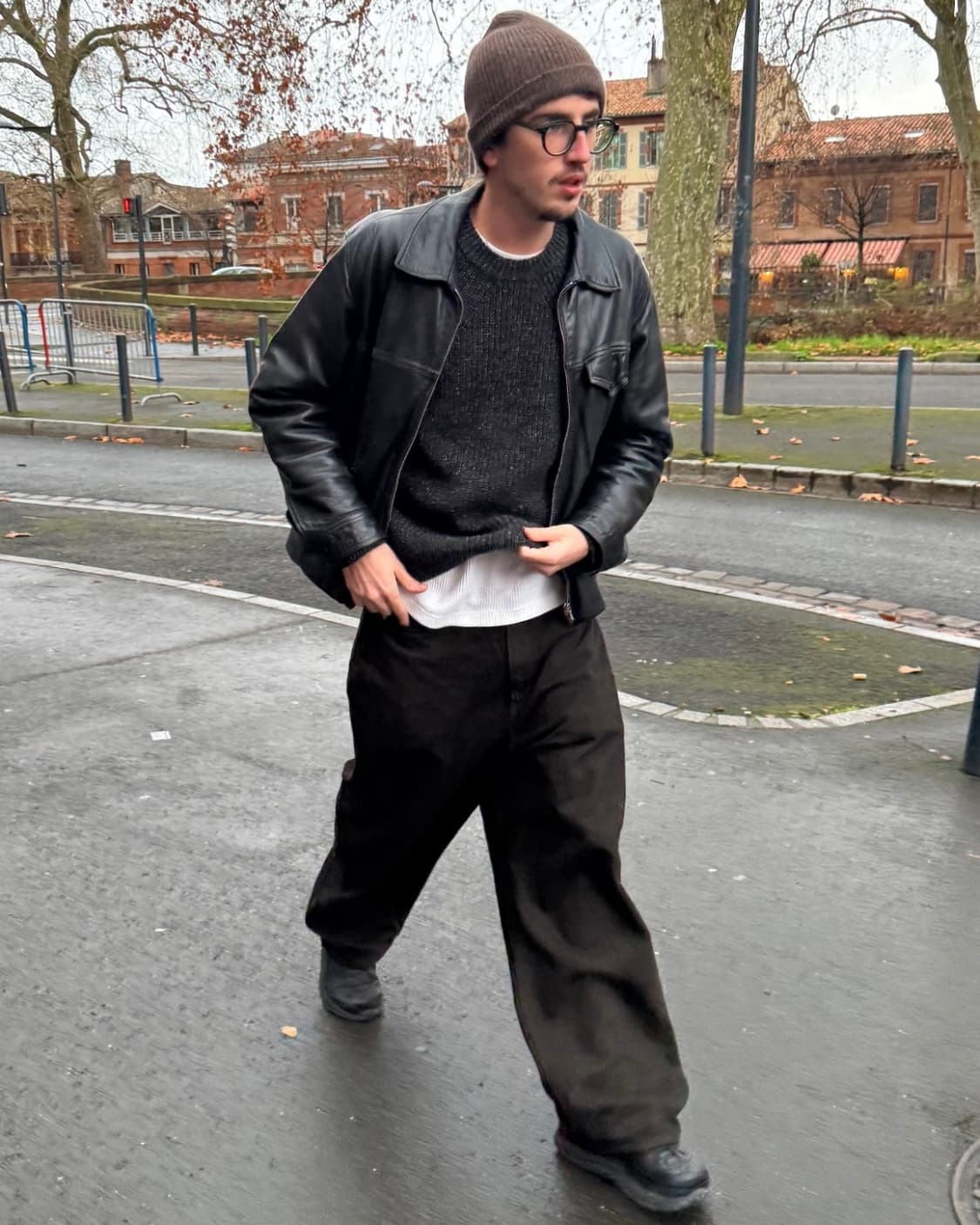 90s 빈티지 아네스베 옴므 레더자켓 상품이미지3