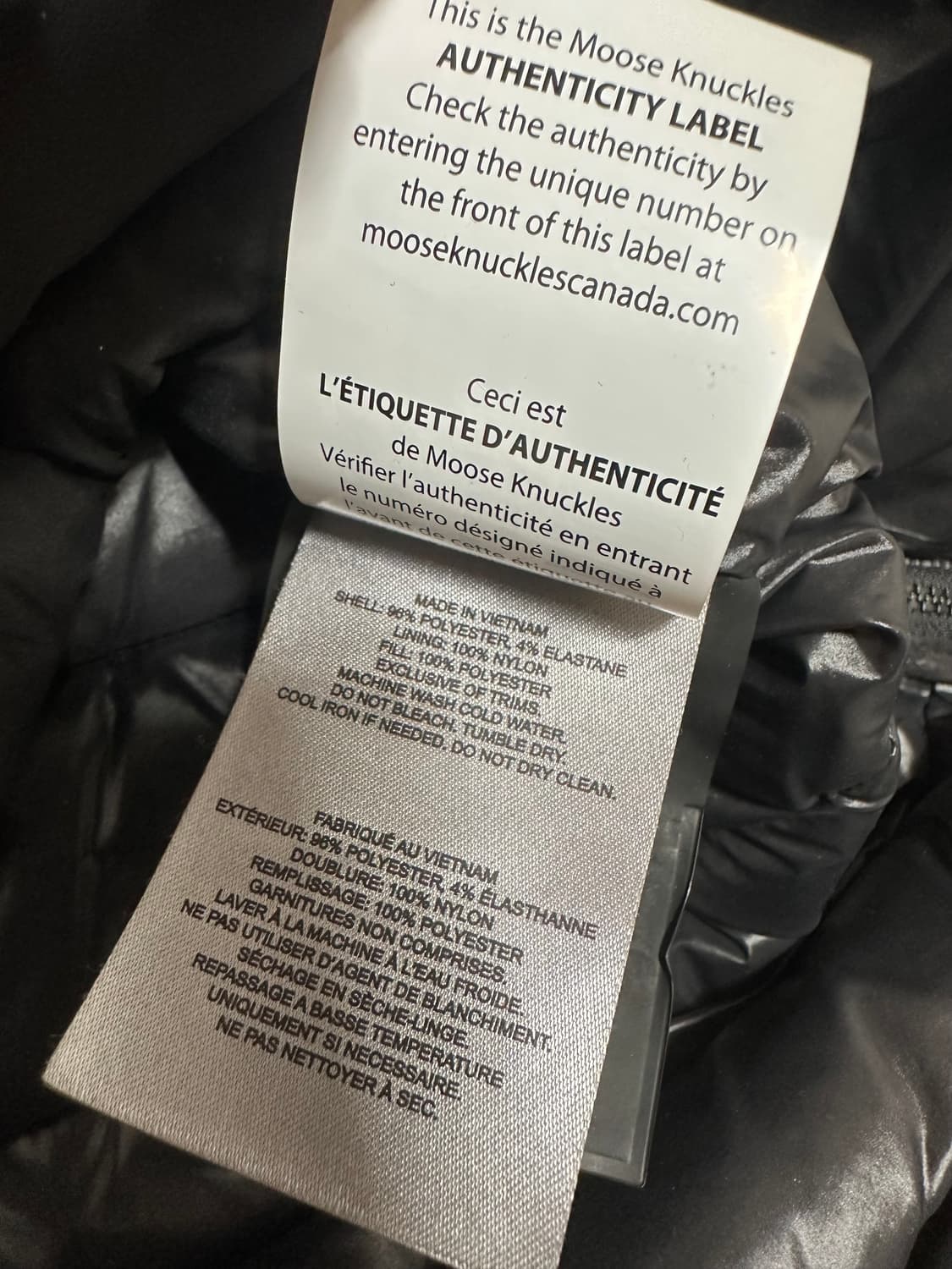 무스너클 로고 블랙 경량패딩 상품이미지7