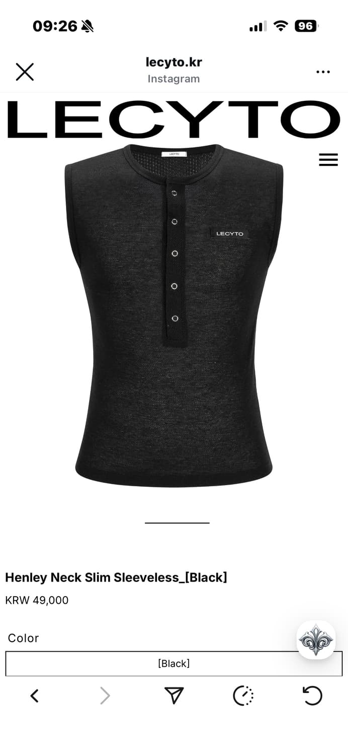 Lecyto 헨리넥 나시 팔아요 상품이미지1