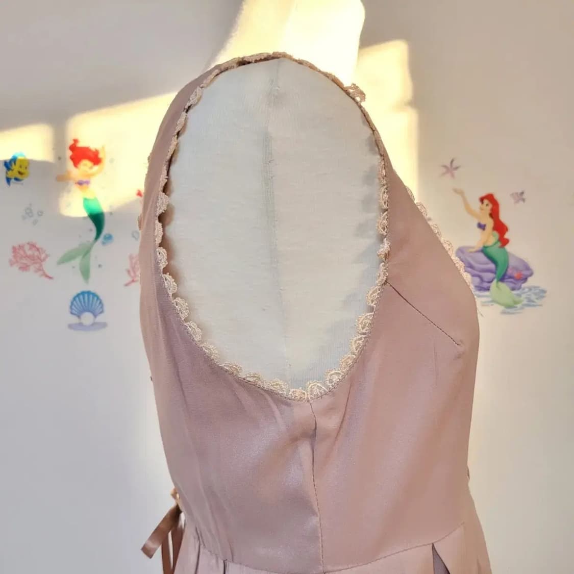 일본빈티지 발레코어 핑크원피스  상품이미지6