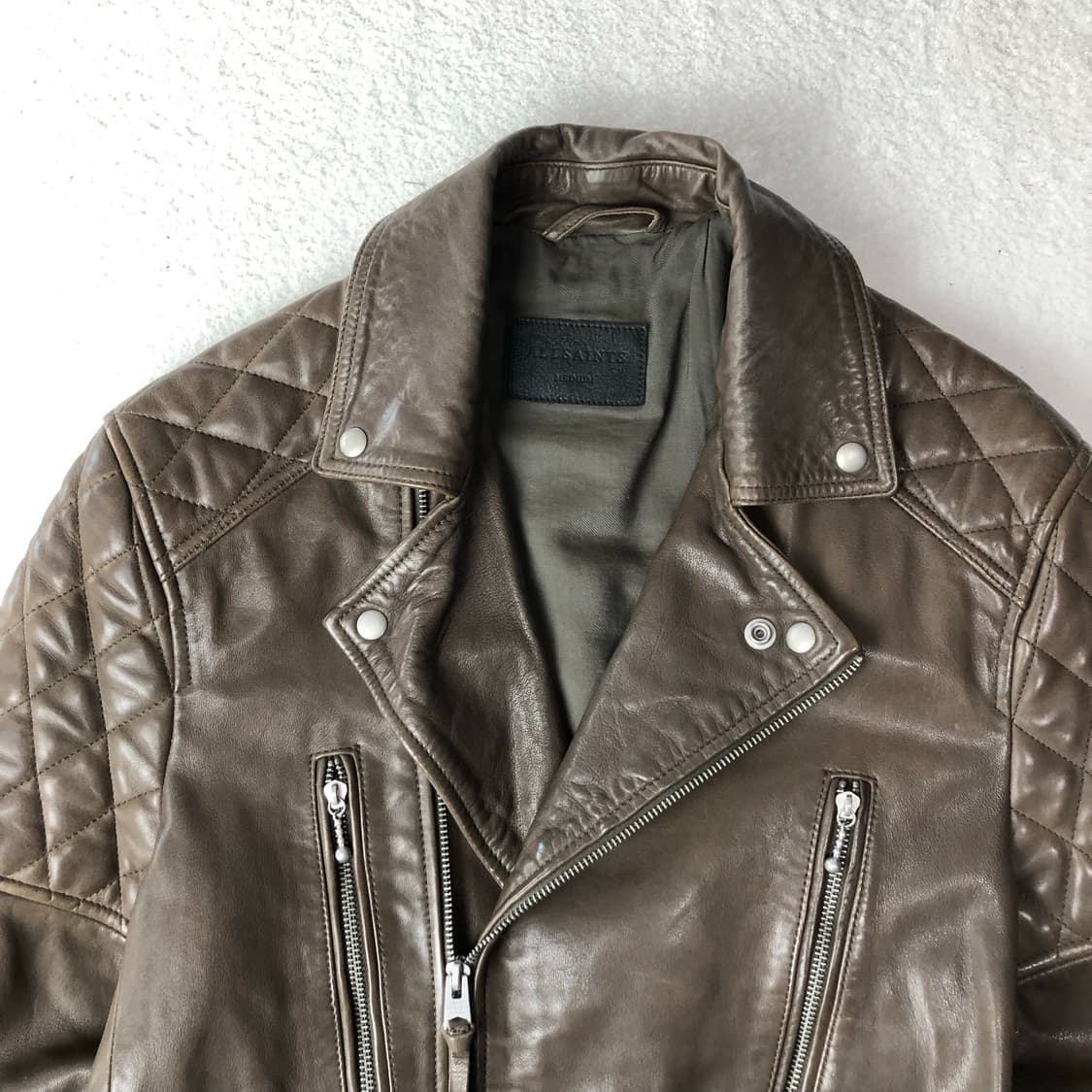 올세인츠 양가죽 더블 라이더자켓 상품이미지2