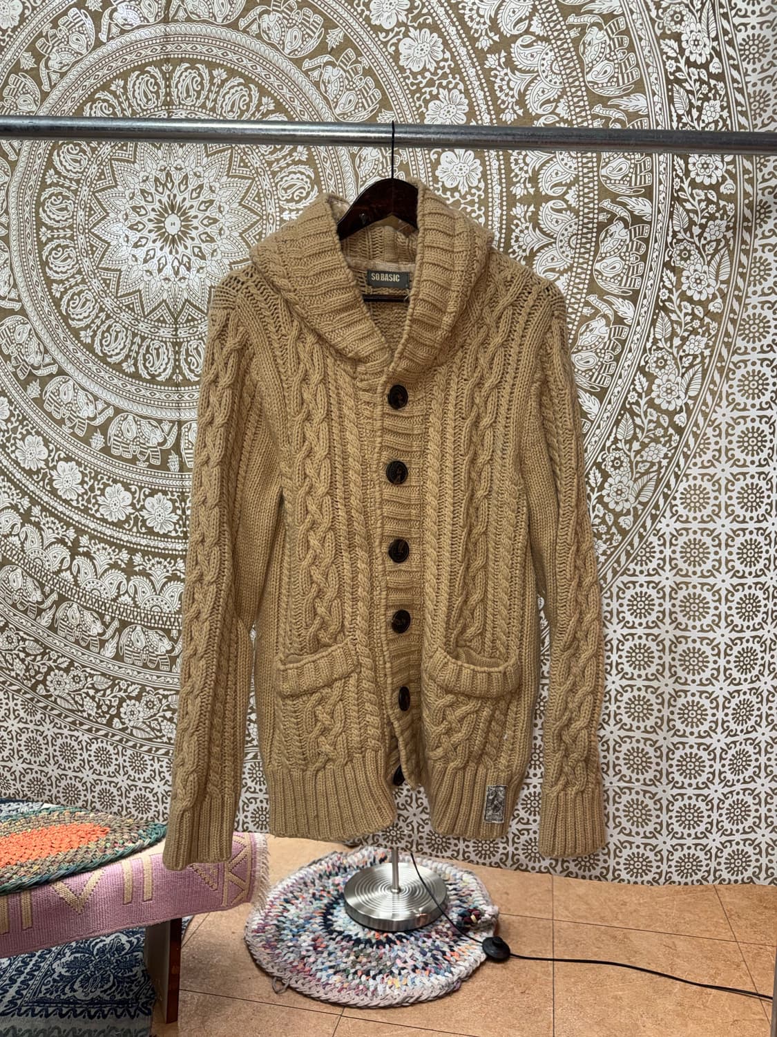So basic 케이블 니트 가디건 상품이미지3