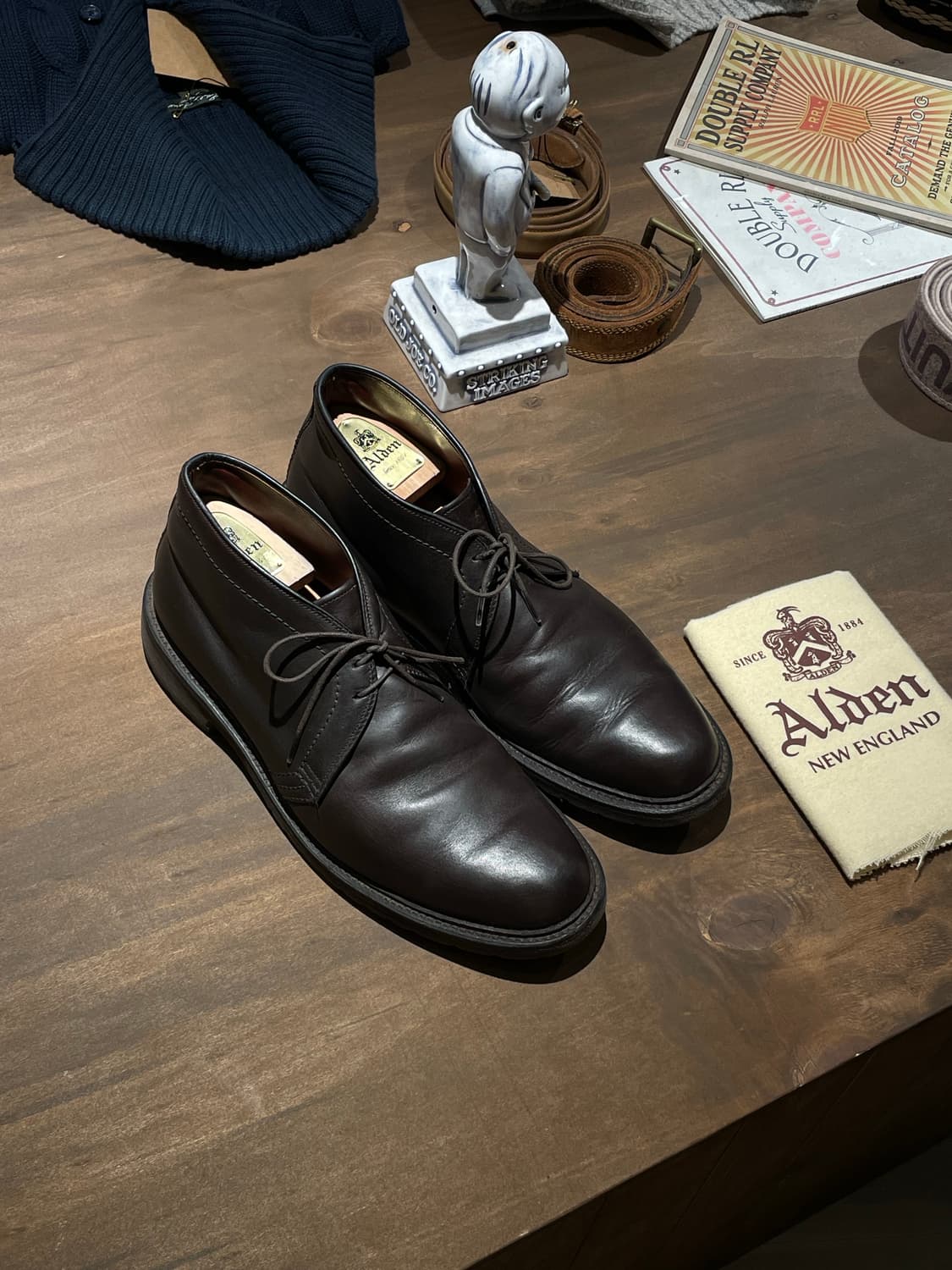 Alden 알든 다크브라운 처카부츠 판매합니다 rrl 상품이미지1