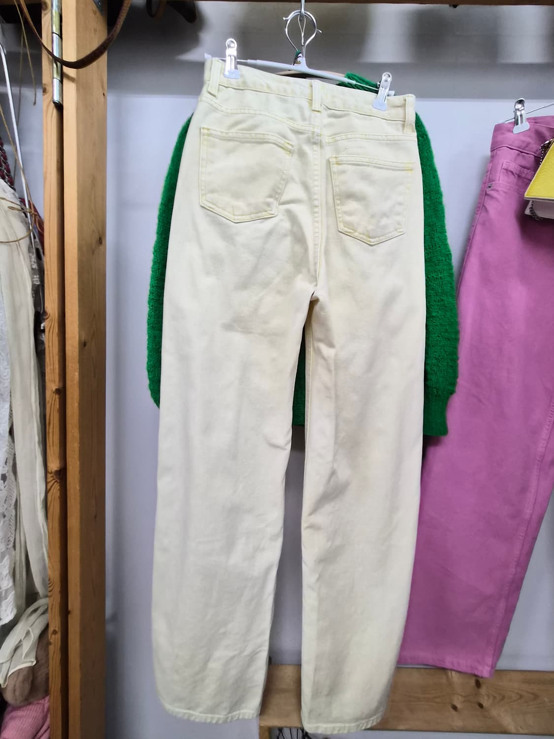 그린 핸드메이드 봄니트. 임블리 파스텔 면팬츠 상품이미지9