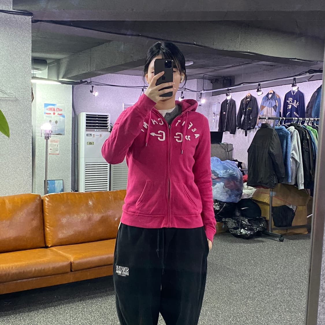 아베크롬비 자수 빅로고 후드 집업 B3227 상품이미지1