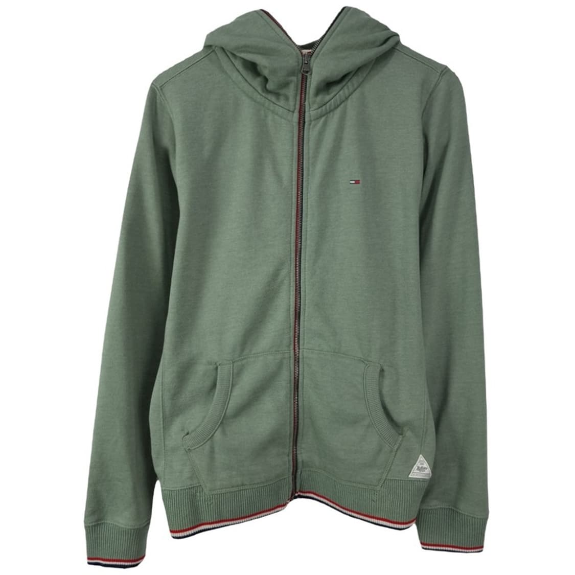 [타미힐피거] 로고 자수 풀 집 후드 집업 M19552 상품이미지2