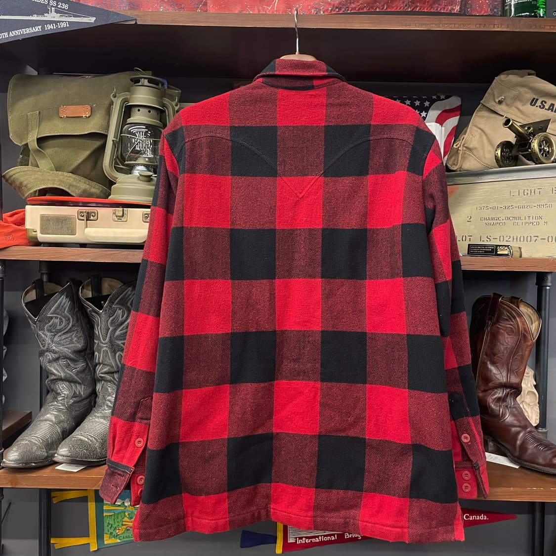 리바이스 타탄 체크 플란넬 모직 자켓 상품이미지2