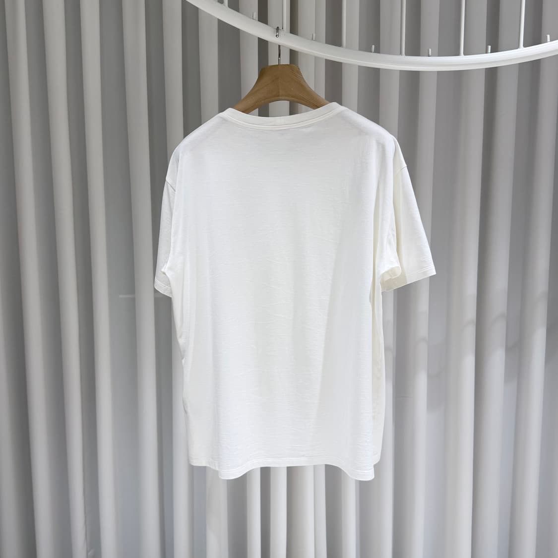 (A+/M) / 셀린느 로고 코튼 크루넥 반팔 화이트 상품이미지5