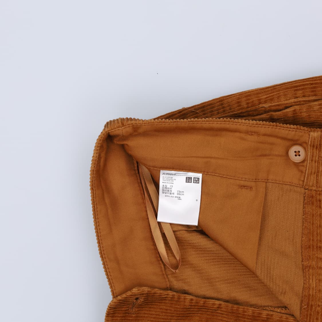 73 유니클로 여성 와이드코듀로이 팬츠 0225H1 상품이미지4
