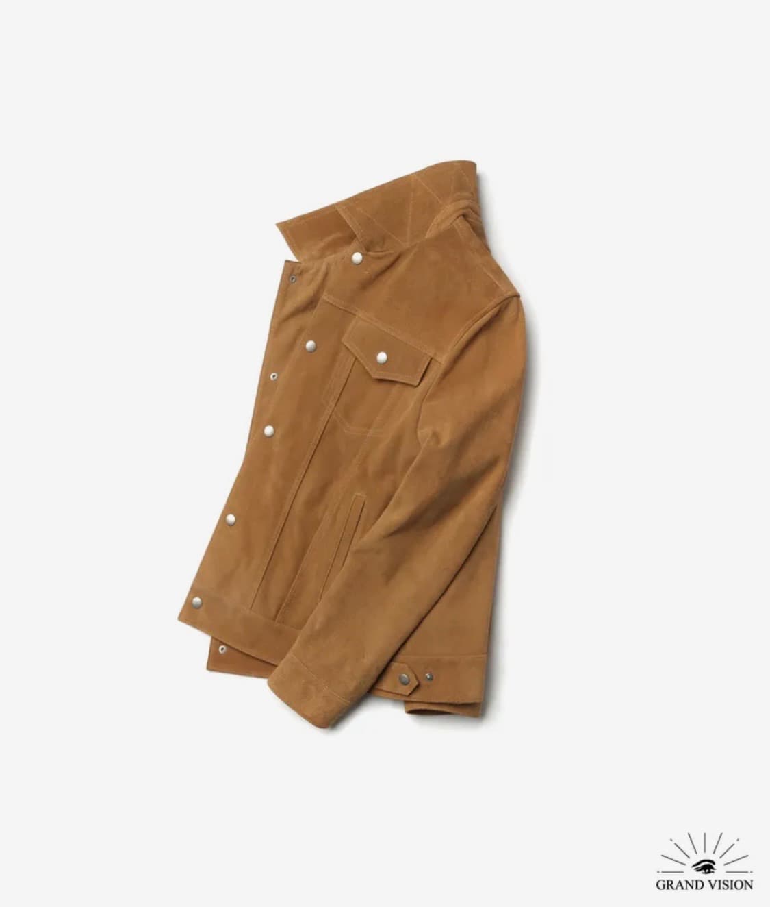 그랜드 비전 리얼 레더 스웨이드 트러커 자켓(L) 상품이미지4