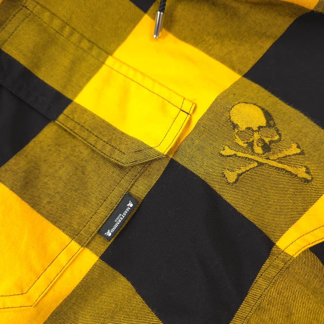 마스터마인드 월드 코튼 체크 후드자켓 옐로우-블랙 체크 (L) 상품이미지4