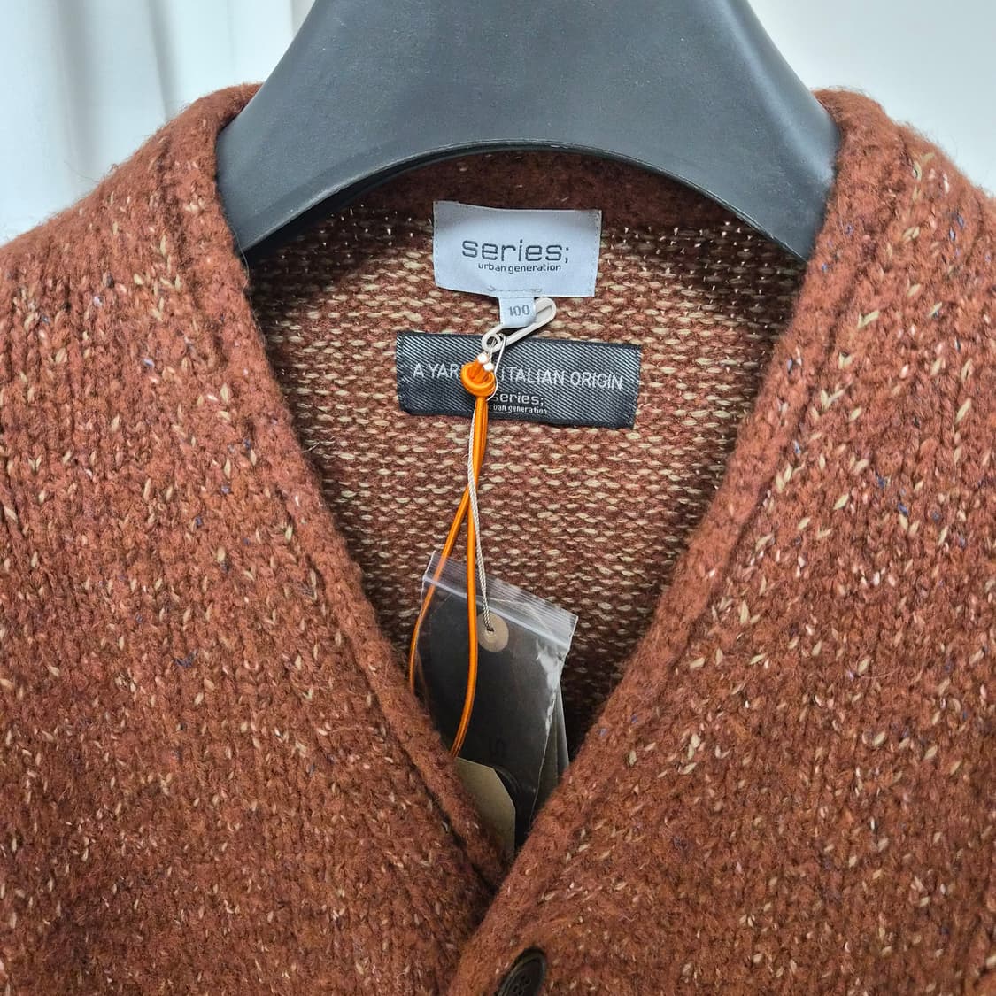 series 시리즈 알파카 니트 가디건 택달린 새상품 100 상품이미지2