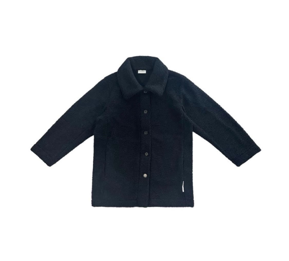 JICHOI COMFORT 지초이 컴포트 23-007 플리스 코트 블랙 상품이미지1