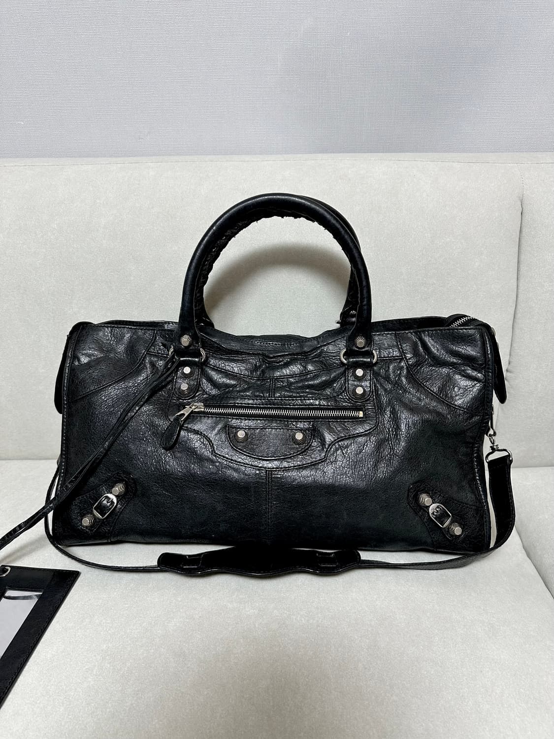 [A 정품] 발렌시아가 시티 모터백 파트타임 블랙 상품이미지8