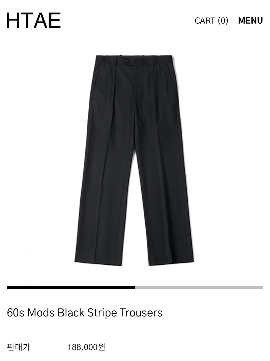 Htae 60s Mods Trousers 1사이즈 상품이미지1