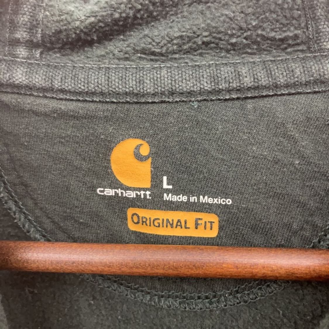 칼하트 오리지널 핏 캐주얼 딥그린 약기모 후드티 L C08579 상품이미지5