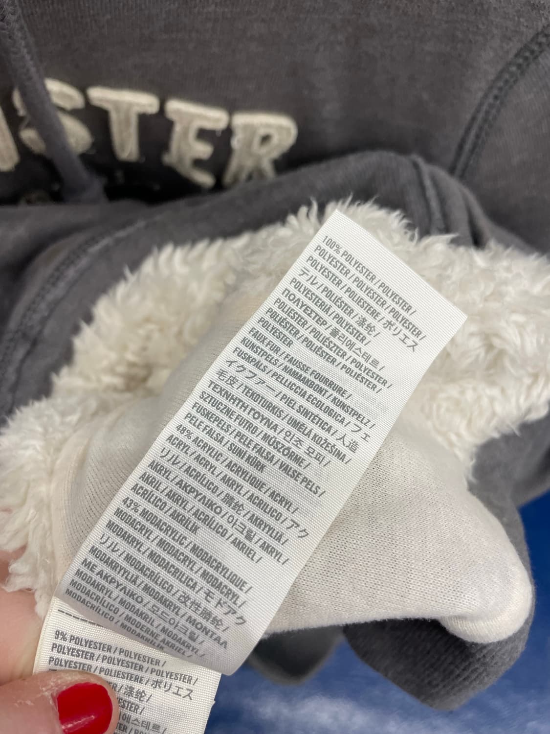 HS Y2K 홀리스터 털 후드 집업 상품이미지9