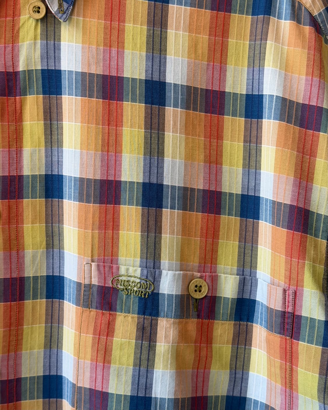 MISSONI SPORT 80s short sleeve check shi 상품이미지4