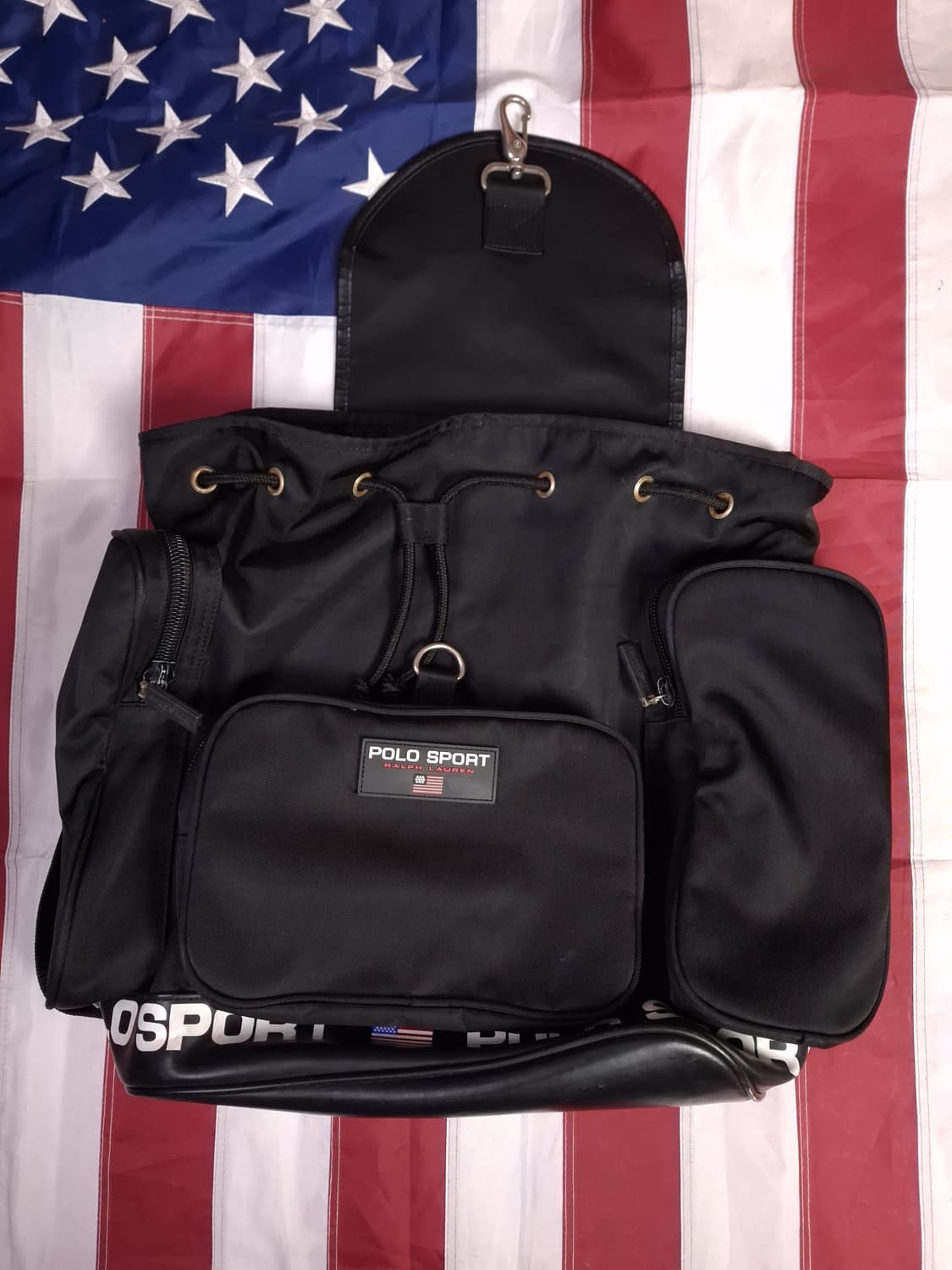 특A 오리지날 90's 폴로 스포츠 스펠아웃 대형 백팩 상품이미지2