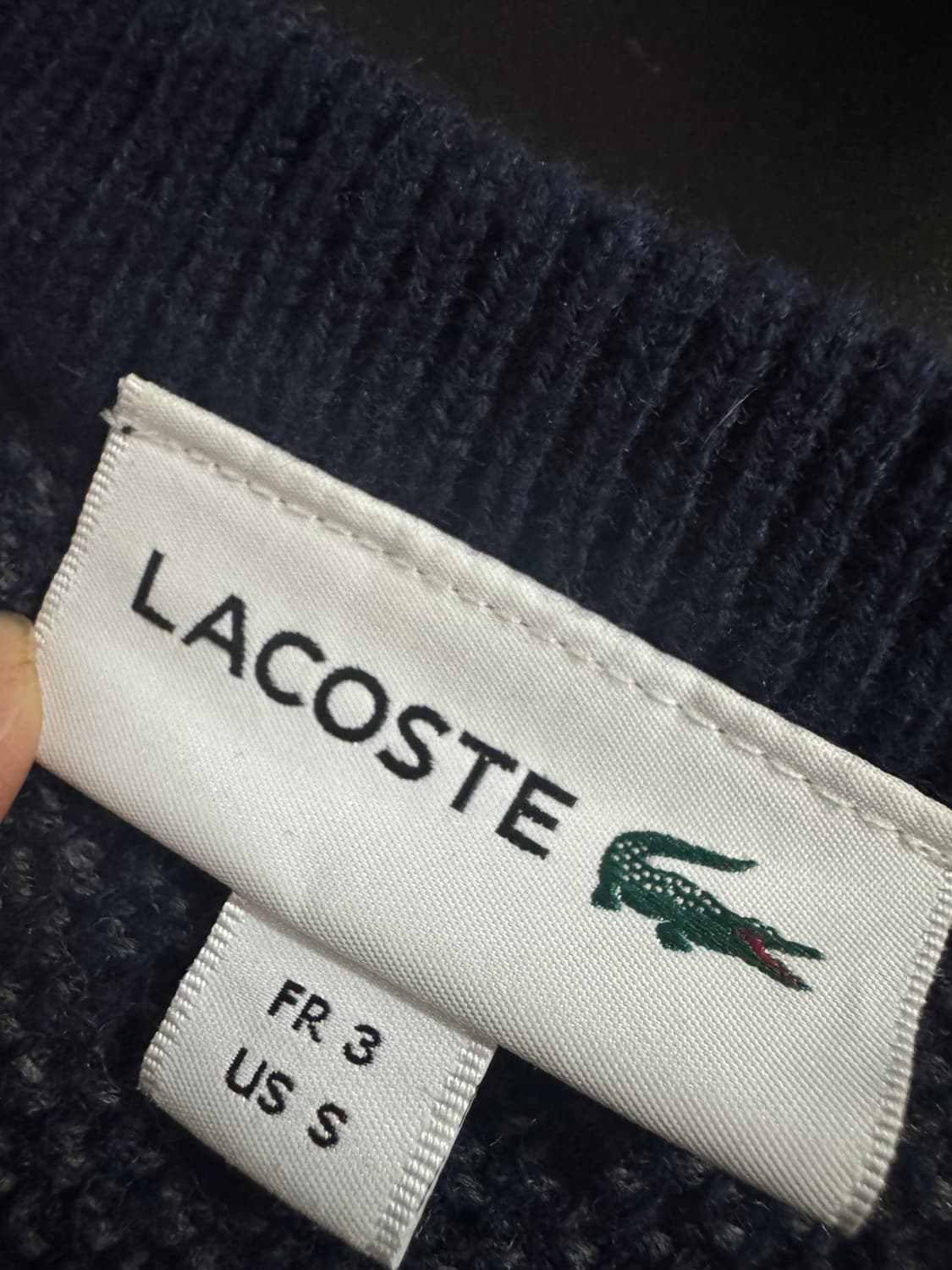 정품 라코스테 캐시미어 혼용 나그랑 울 니트 상품이미지3
