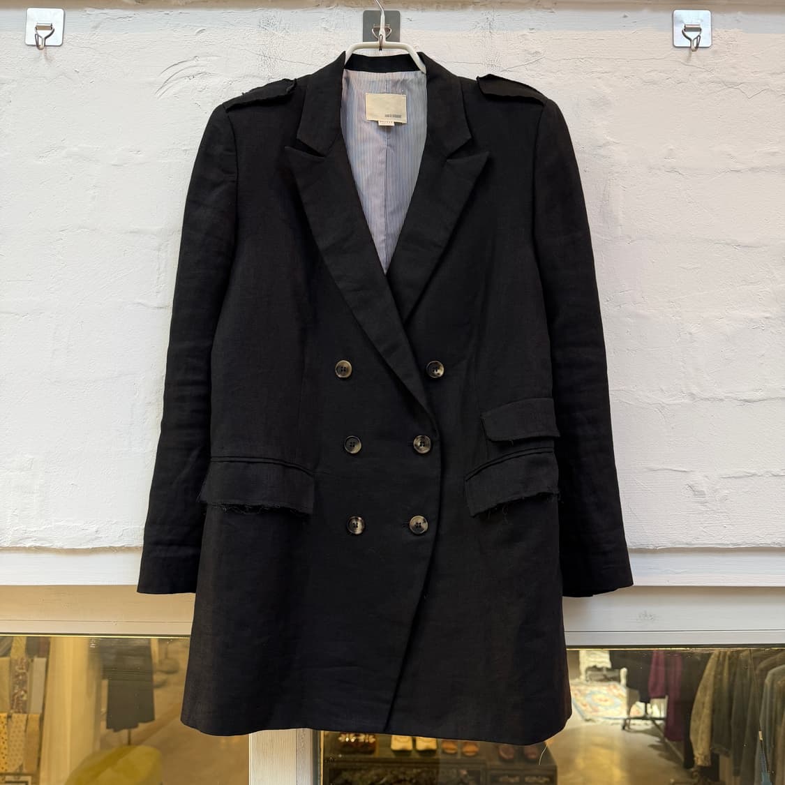 Band Of Outsiders 린넨 더블 브레스트 블레이저 1 상품이미지1