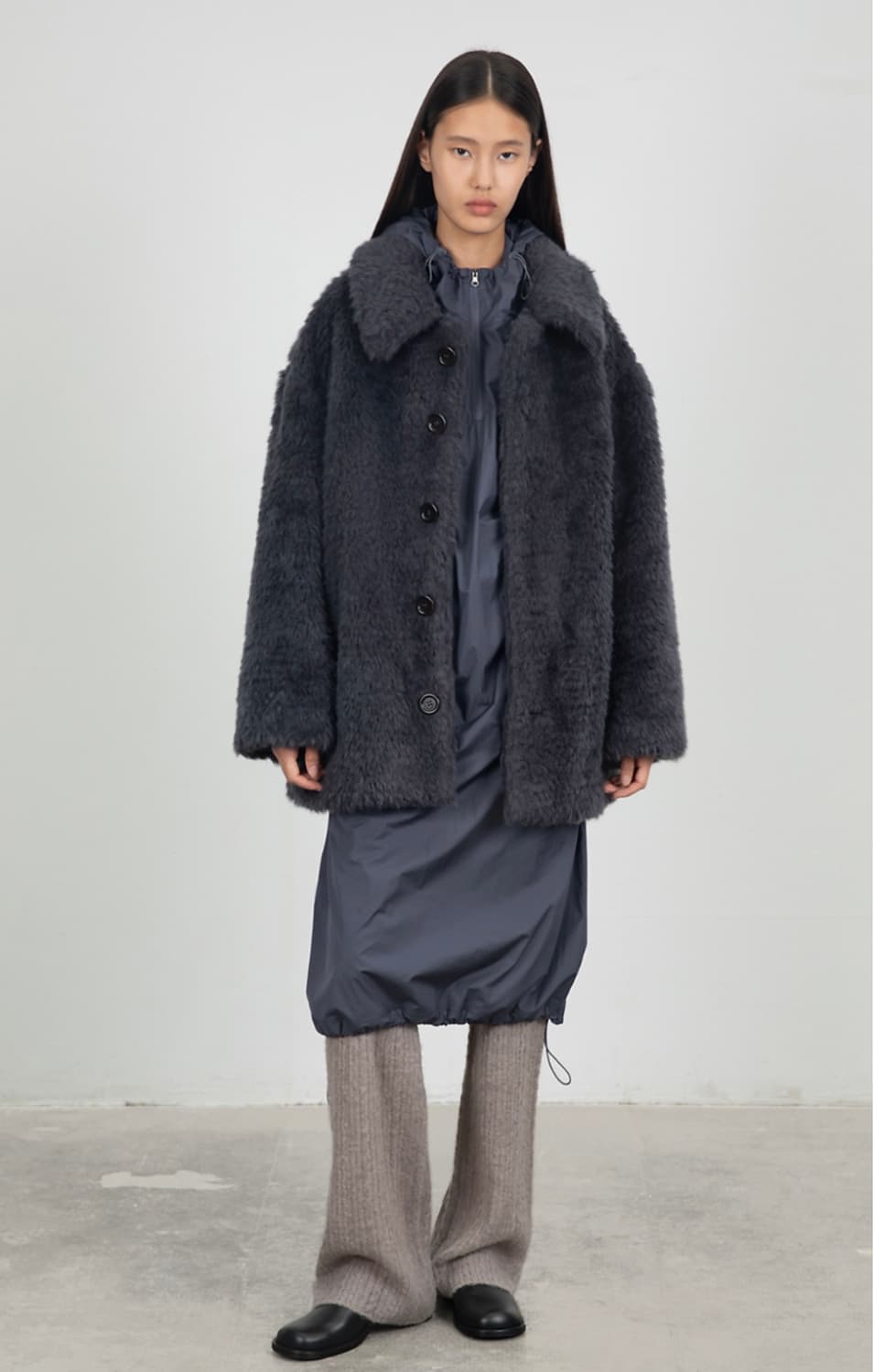 아모멘토 퍼 미드 코트 M사이즈 상품이미지4