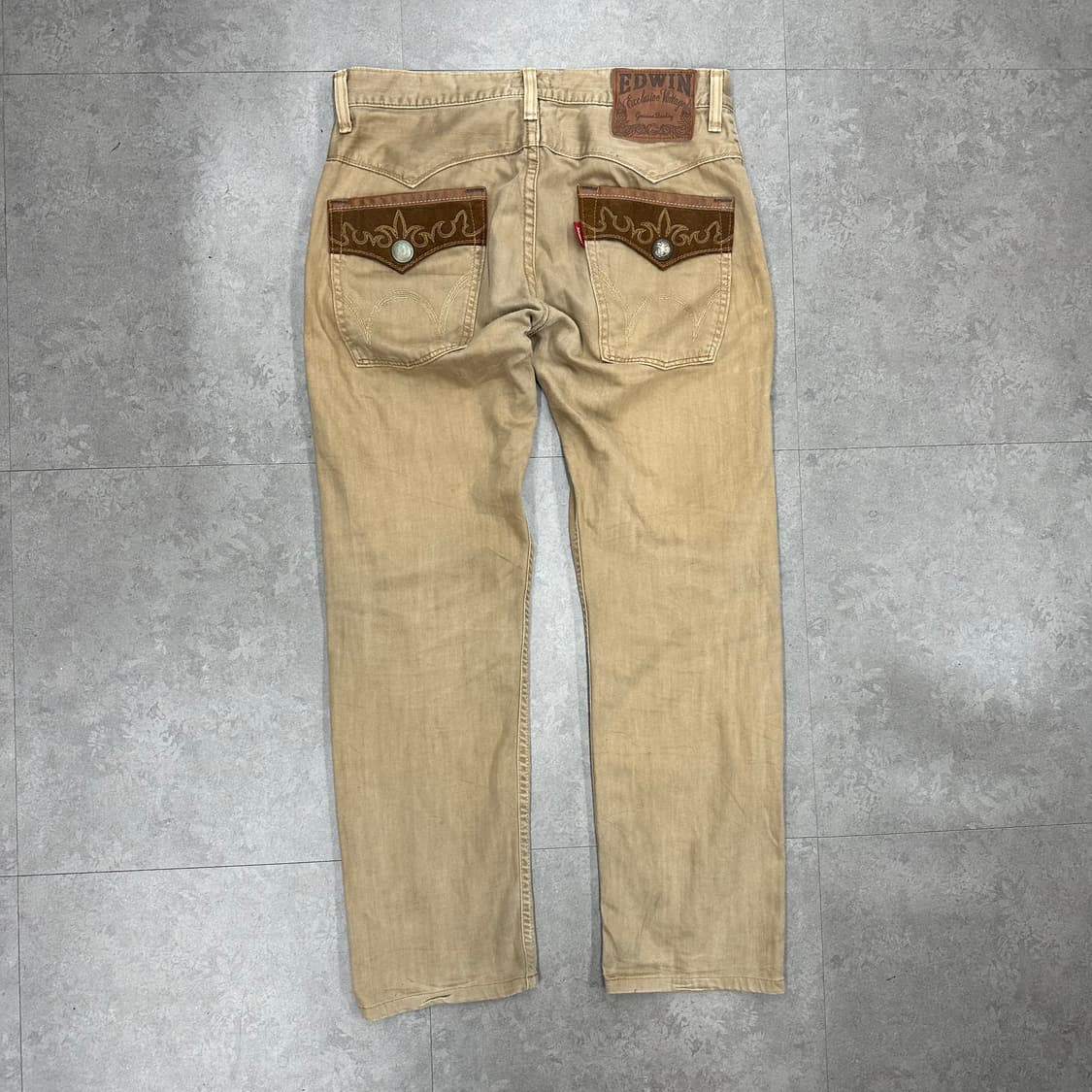 34 에드윈 y2k 남자 웨스턴 백포켓 팬츠 상품이미지3